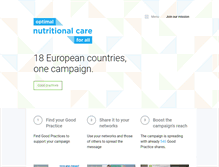 Tablet Screenshot of european-nutrition.org